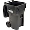 Otto Mobile Heavy Duty Trash Container, 65 Gallon, Gray 6955050F-B43 - alternate 3